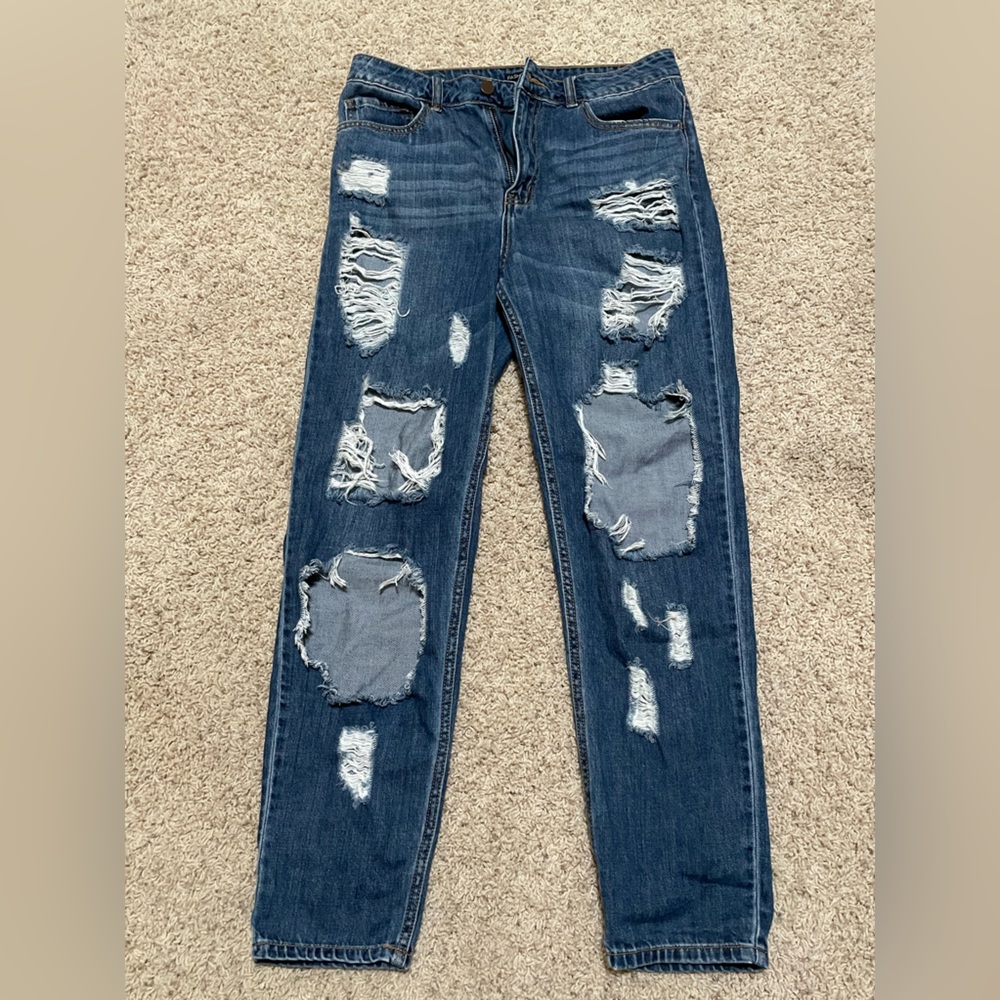 Fashion Nova boyfriend jeans.